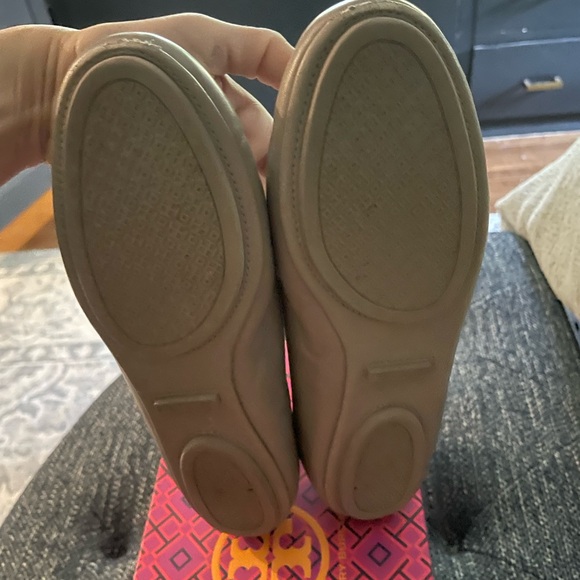 Tory Burch Women's Taupe Ballet Flats - Picture 2 of 3